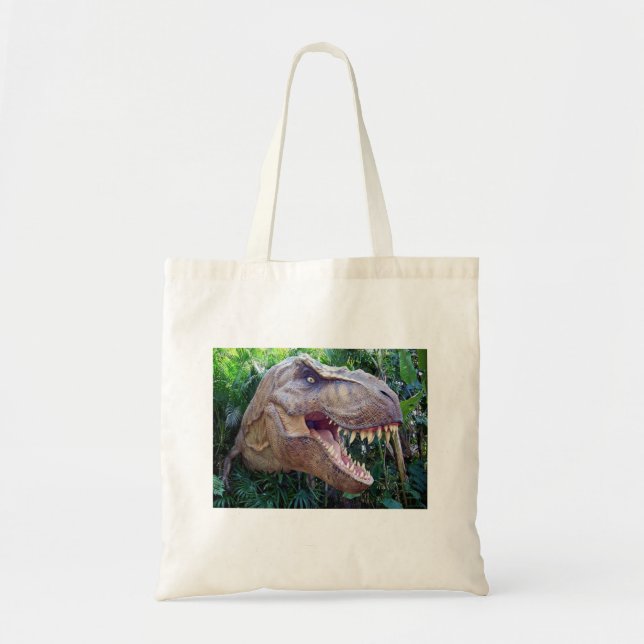 Bolso De Tela Tote de dinosaurios para niños (Frente)