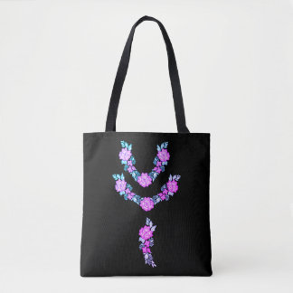 Bolso De Tela Tote de diseño de elegancia floral