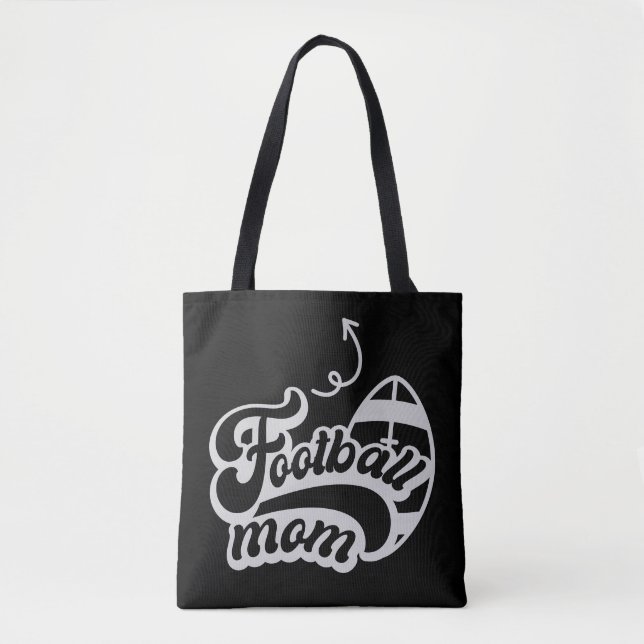 Bolso De Tela Tote de diseño de mamá de fútbol (Anverso)