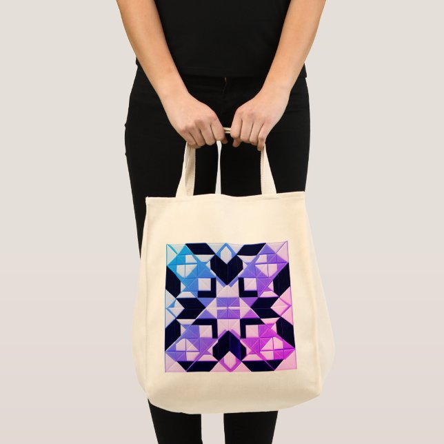 Bolso De Tela Tote de ecología geométrica (Anverso (producto))