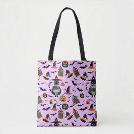 Bolso De Tela Tote de elementos de Halloween