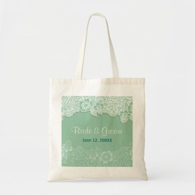 Bolso De Tela Tote de encaje de fábrica - Personalizar (Frente)