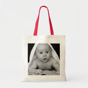 Bolso De Tela Tote de encargo de la foto