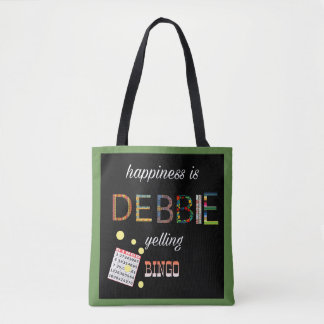 Bolso De Tela Tote de encargo del bingo
