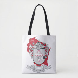 Bolso De Tela Tote de encargo del escudo de ODonnell
