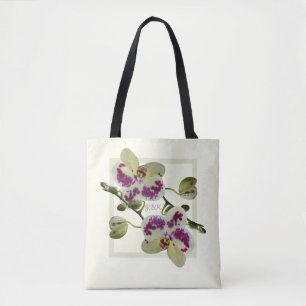 Bolso De Tela Tote de encargo del hombro de las orquídeas