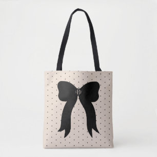 Bolso De Tela Tote de encargo negro combinado del hombro del