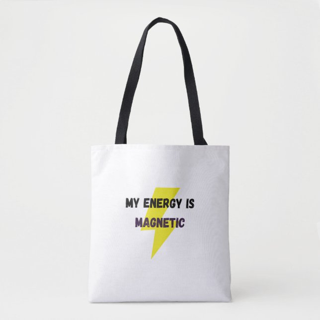 Bolso De Tela Tote de energía magnética (Anverso)