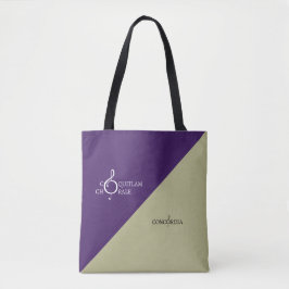 Bolso De Tela Tote de ensayo de doble cara