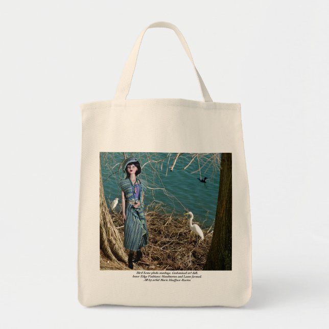 Bolso De Tela Tote de escena de aves (Frente)