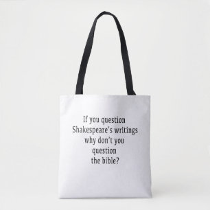 Bolso De Tela Tote de escritos de Shakespears