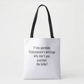 Bolso De Tela Tote de escritos de Shakespears