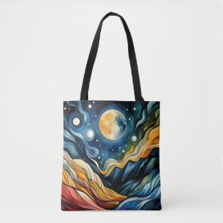Bolso De Tela Tote de espacio fauvista