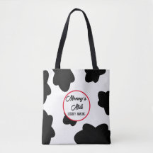 Tote de estampado de vaca “Udderly Amazing”