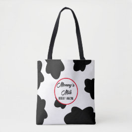 Bolso De Tela Tote de estampado de vaca “Udderly Amazing”