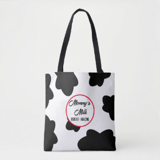 Bolso De Tela Tote de estampado de vaca “Udderly Amazing”
