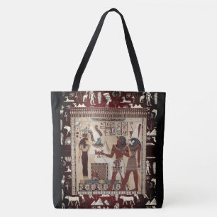 Bolso De Tela Tote de estilo egipcio