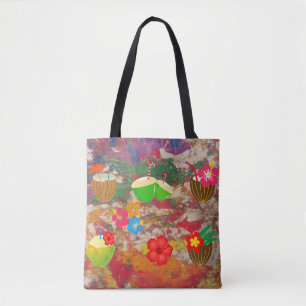 Bolso De Tela tote de estilo hawaiano