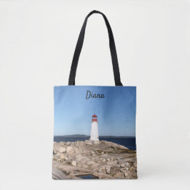 Bolso De Tela Tote de faro personalizado