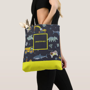 Bolso De Tela Tote de favoritos de niños amantes personalizado