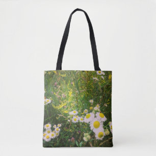 Bolso De Tela Tote de flores silvestres