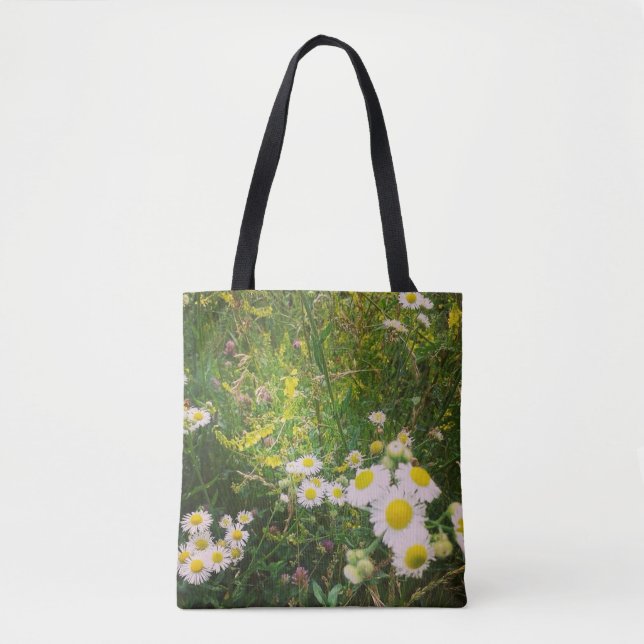 Bolso De Tela Tote de flores silvestres (Anverso)