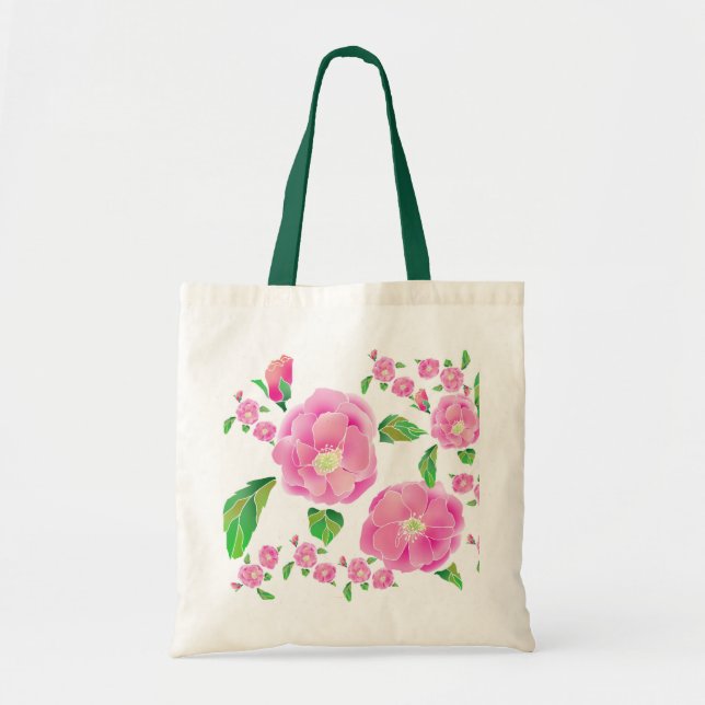 Bolso De Tela Tote de Floribunda (Frente)