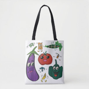 Bolso De Tela Tote de Foodie del diseño de JMC
