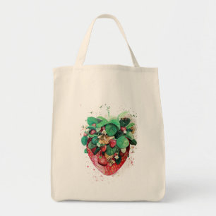 Bolso De Tela Tote de fresa