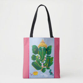 Bolso De Tela Tote de Ganesh de la hoja de la cacerola