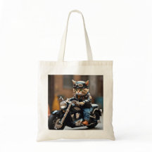 Tote de gatos de motociclismo caprichoso