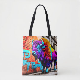 Bolso De Tela Tote de graffiti de Bison
