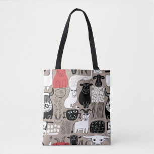 Bolso De Tela Tote de granja de artistas