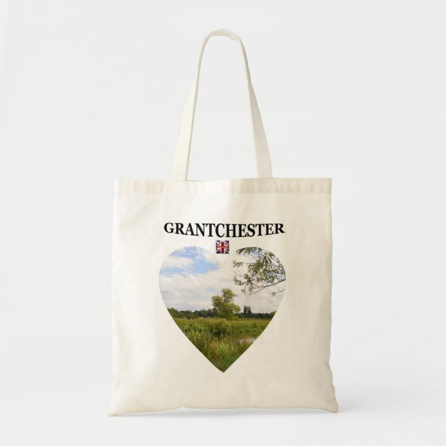 Bolso De Tela Tote de Grantchester del corazón (Frente)