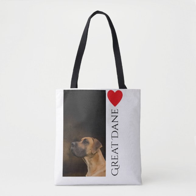 Bolso De Tela Tote de great dane (Anverso)