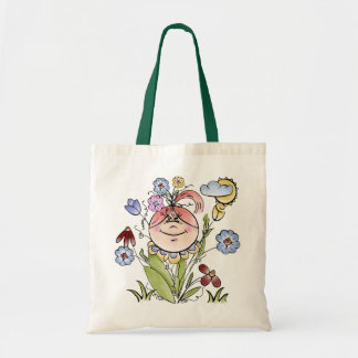 Bolso De Tela Tote de hadas de jardín de flores