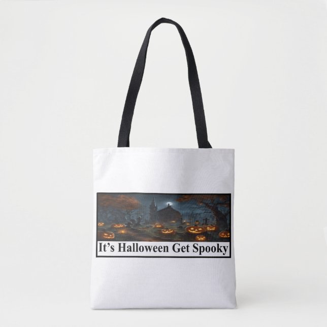 Bolso De Tela tote de halloween (Anverso)