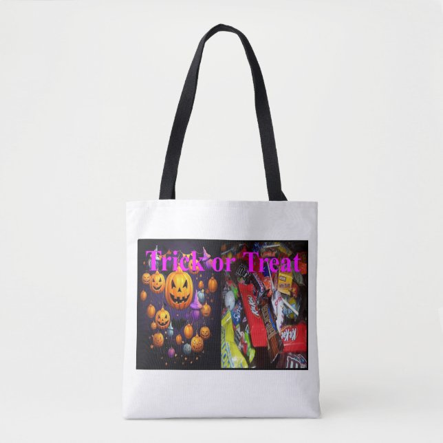 Bolso De Tela tote de halloween (Anverso)