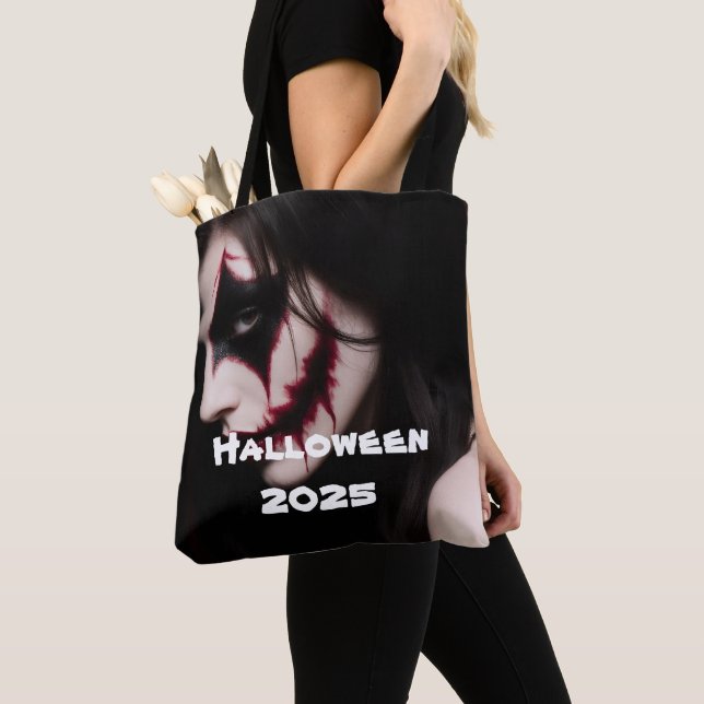 Bolso De Tela Tote de Halloween de Seducción Oscura - Negrita y  (Detalle)