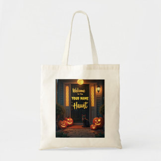 Bolso De Tela Tote de Halloween personalizado de la escena de la