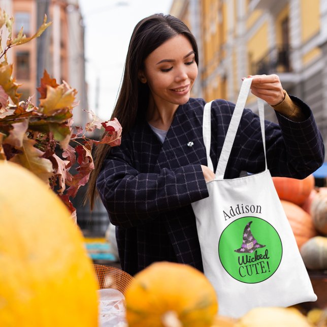 Bolso De Tela Tote de Halloween personalizado malvado (Subido por el creador)