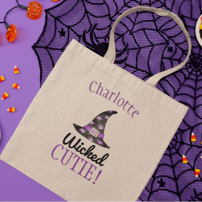 Bolso De Tela Tote de Halloween personalizado malvado (Subido por el creador)