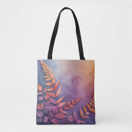 Bolso De Tela Tote de hojas botánicas de estilo ecológico