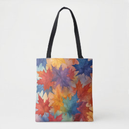 Bolso De Tela Tote de hojas de arce otoñales artísticas