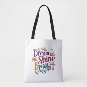 Bolso De Tela Tote de hombro brillante brillante y grande