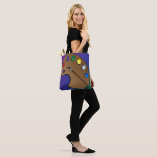 Bolso De Tela Tote de hombro con tema de paleta de artista