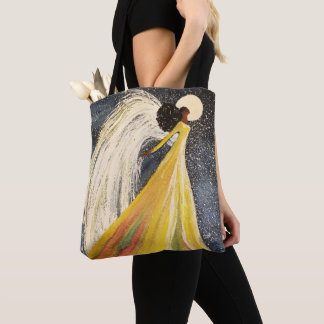 Bolso De Tela Tote de hombro de doble ángel de impresión complet