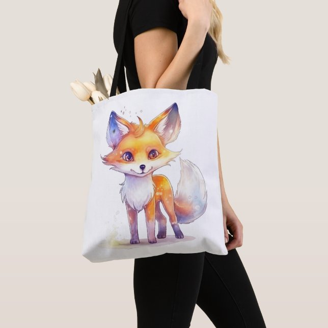 Bolso De Tela Tote de hombro de Fox Bebé Cute (Detalle)