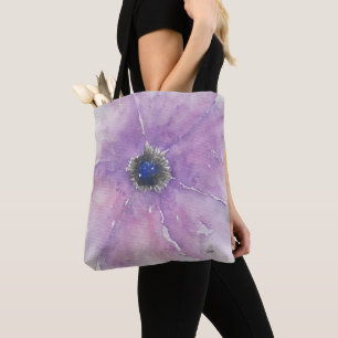 Bolso De Tela Tote de hombro de impresión completa de pasión púr