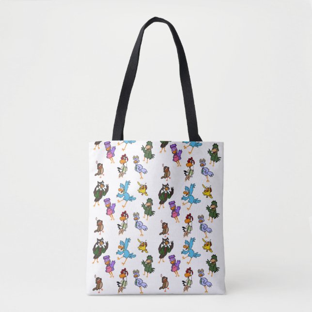 Bolso De Tela Tote de Hombro de Llamadas de Aves (Anverso)